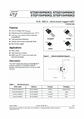 DataSheet STGD10HF60KD pdf